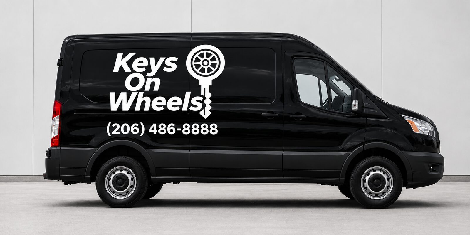 Keys On Wheels branded mobile locksmith van serving Spokane County, WA